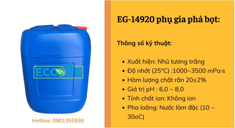 EG-14920 phụ gia phá bọt trong sản xuất giấy